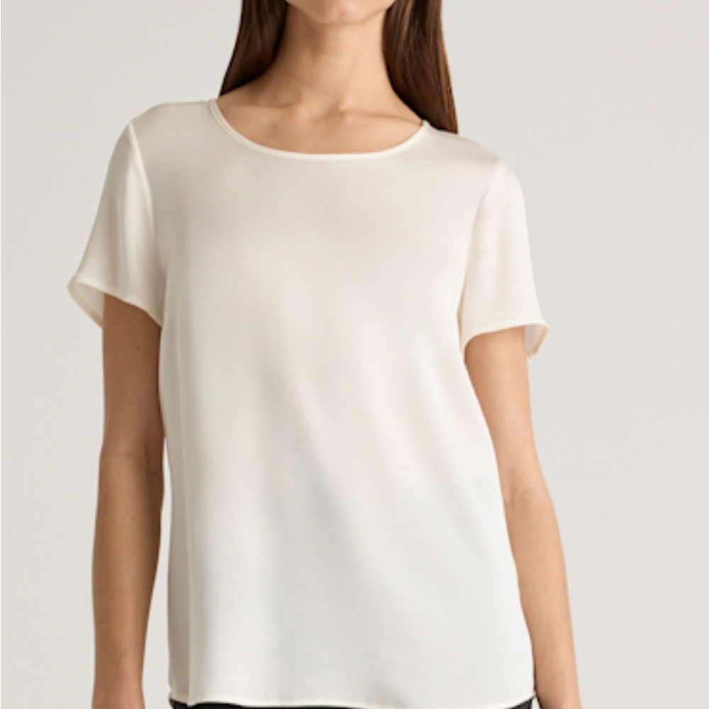 Quince Washable Stretch Silk Tee